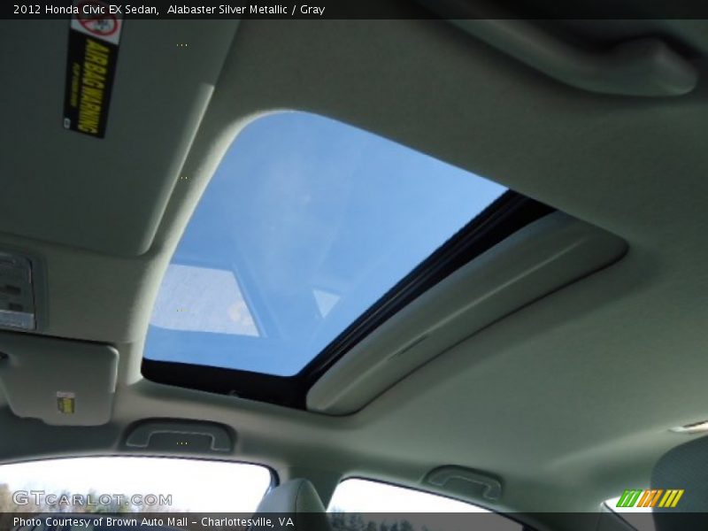 Sunroof of 2012 Civic EX Sedan