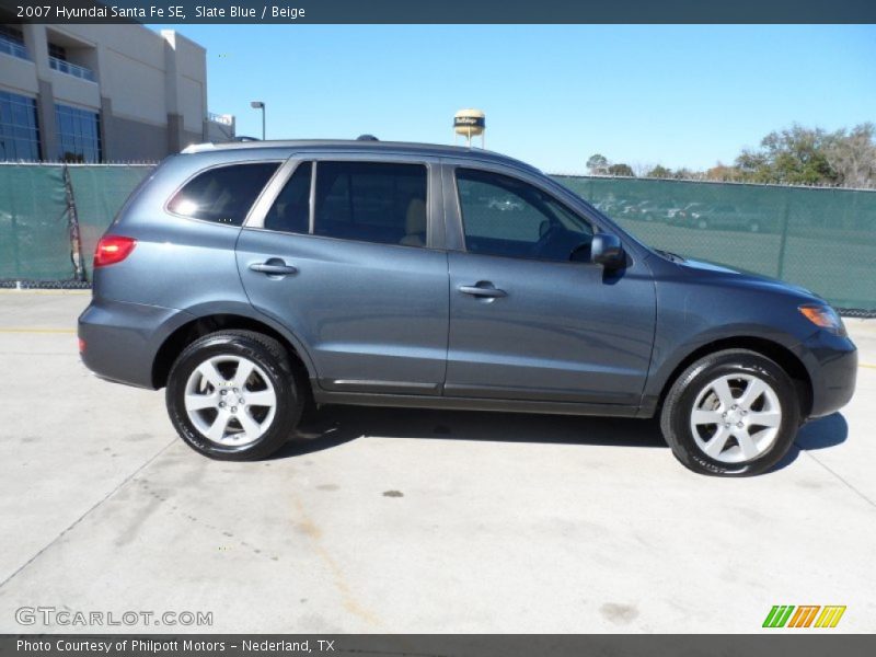 Slate Blue / Beige 2007 Hyundai Santa Fe SE