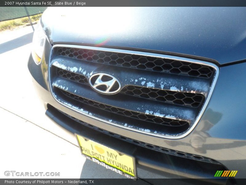 Slate Blue / Beige 2007 Hyundai Santa Fe SE