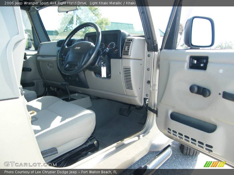 Light Khaki Metallic / Khaki 2006 Jeep Wrangler Sport 4x4 Right Hand Drive
