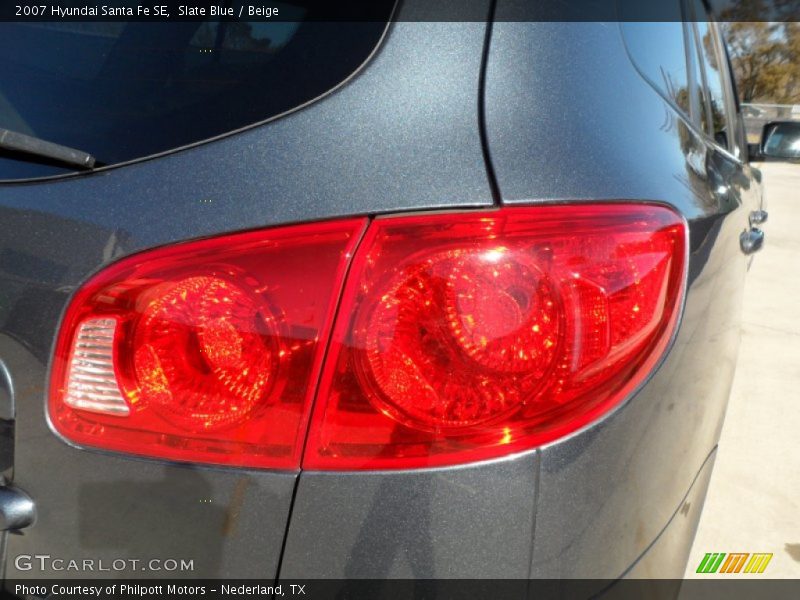 Slate Blue / Beige 2007 Hyundai Santa Fe SE