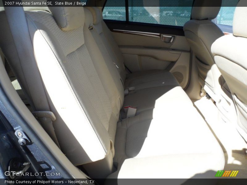 Slate Blue / Beige 2007 Hyundai Santa Fe SE