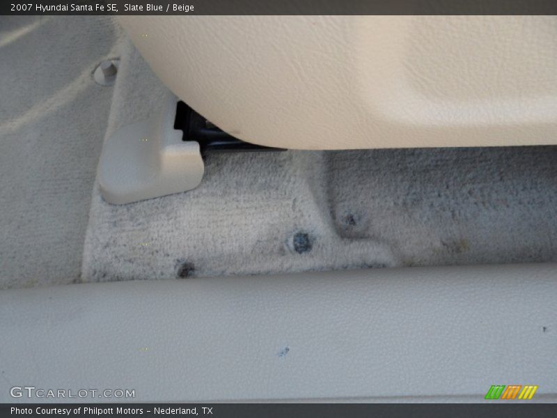 Slate Blue / Beige 2007 Hyundai Santa Fe SE