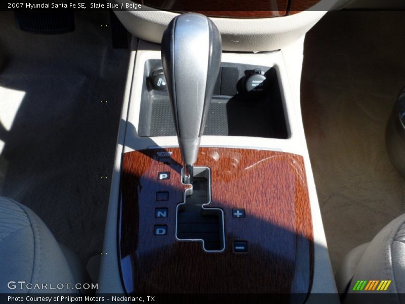 Slate Blue / Beige 2007 Hyundai Santa Fe SE