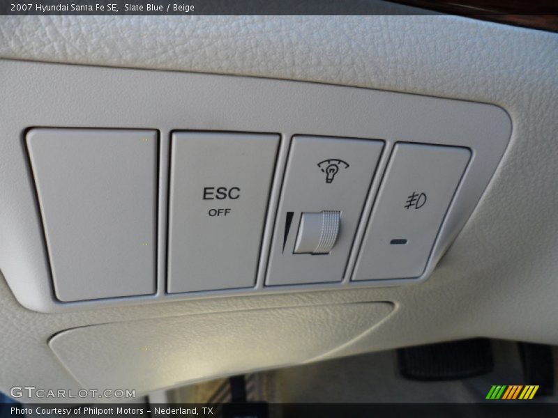 Slate Blue / Beige 2007 Hyundai Santa Fe SE