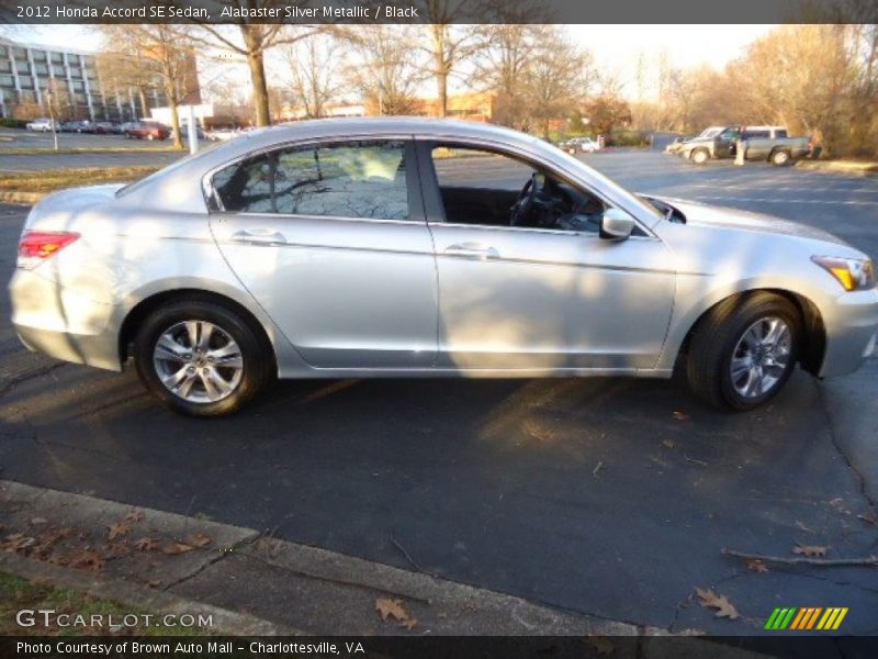 Alabaster Silver Metallic / Black 2012 Honda Accord SE Sedan