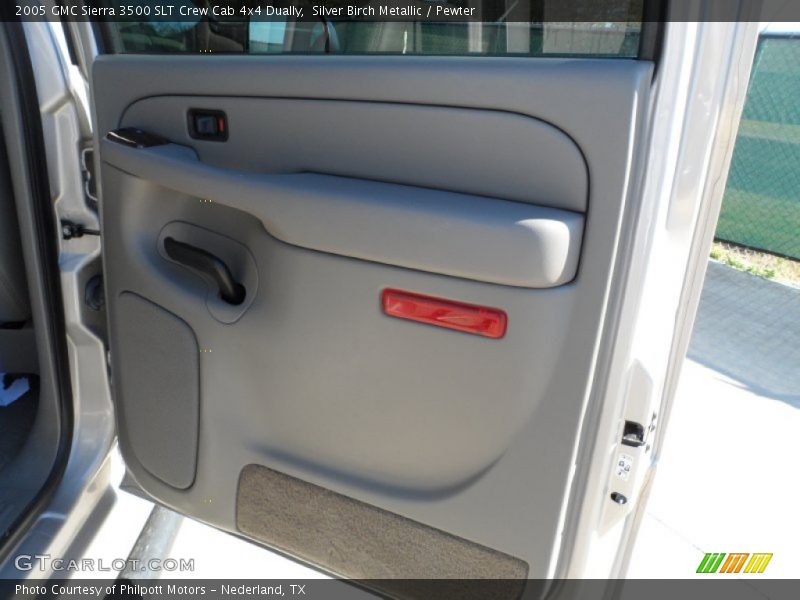 Silver Birch Metallic / Pewter 2005 GMC Sierra 3500 SLT Crew Cab 4x4 Dually