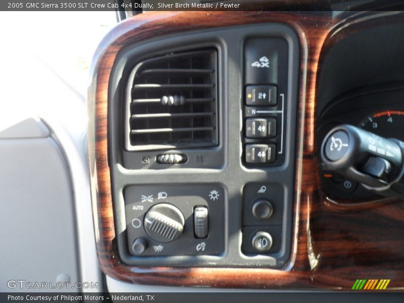 Silver Birch Metallic / Pewter 2005 GMC Sierra 3500 SLT Crew Cab 4x4 Dually