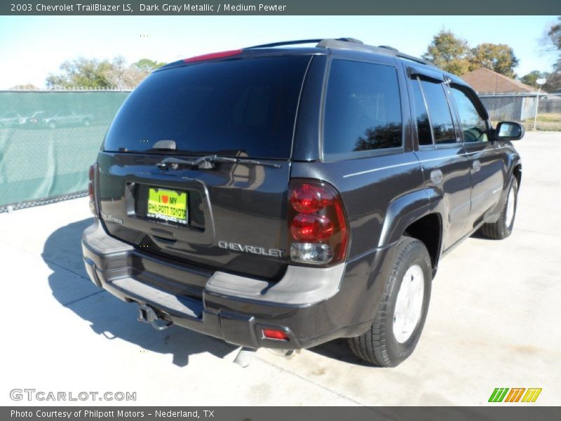 Dark Gray Metallic / Medium Pewter 2003 Chevrolet TrailBlazer LS
