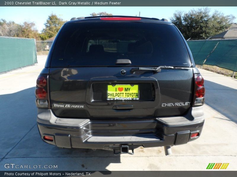 Dark Gray Metallic / Medium Pewter 2003 Chevrolet TrailBlazer LS