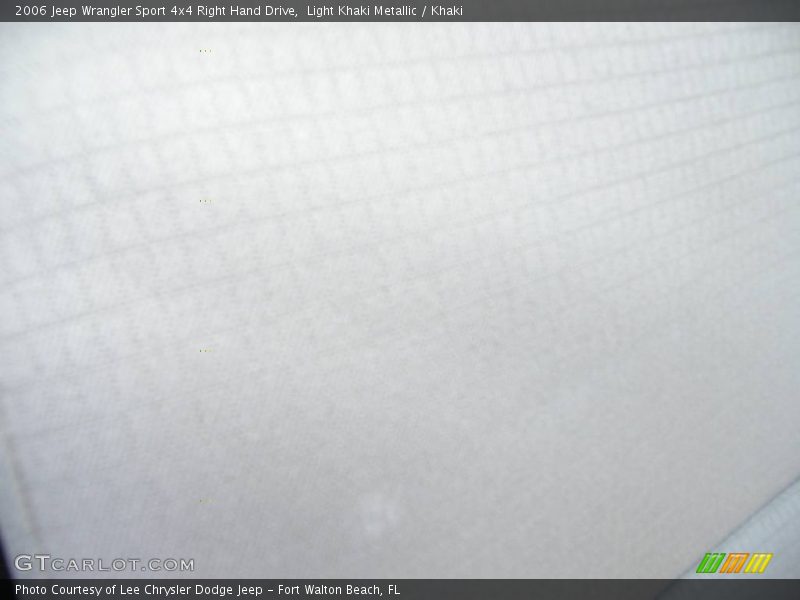 Light Khaki Metallic / Khaki 2006 Jeep Wrangler Sport 4x4 Right Hand Drive