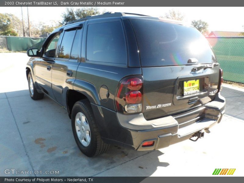 Dark Gray Metallic / Medium Pewter 2003 Chevrolet TrailBlazer LS