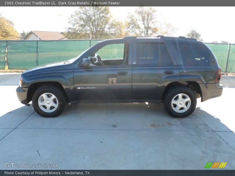 Dark Gray Metallic / Medium Pewter 2003 Chevrolet TrailBlazer LS