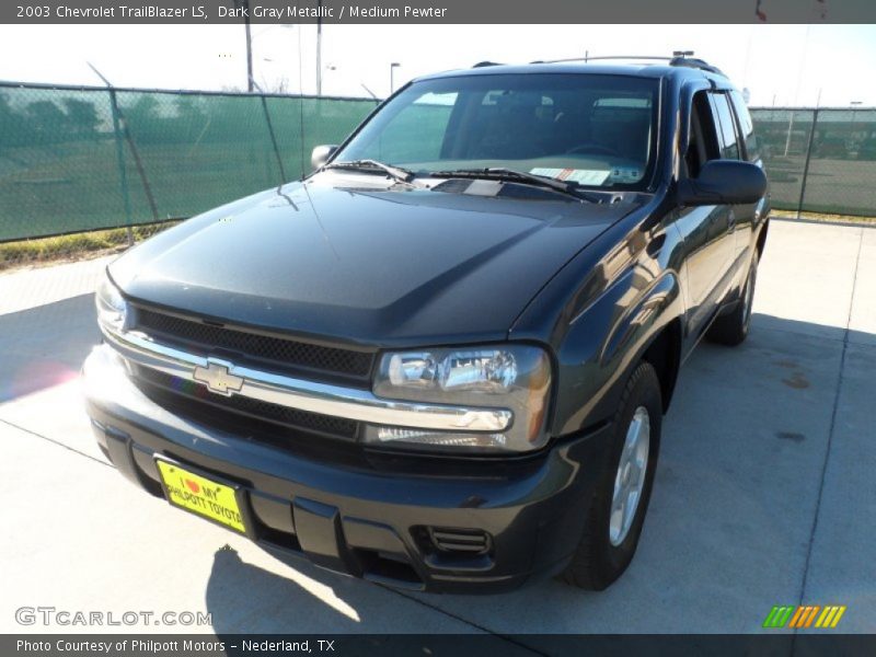 Dark Gray Metallic / Medium Pewter 2003 Chevrolet TrailBlazer LS