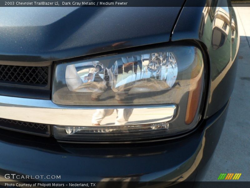 Dark Gray Metallic / Medium Pewter 2003 Chevrolet TrailBlazer LS