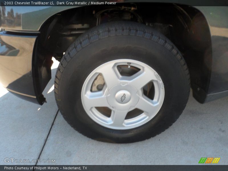 Dark Gray Metallic / Medium Pewter 2003 Chevrolet TrailBlazer LS