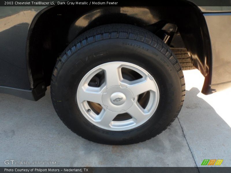 Dark Gray Metallic / Medium Pewter 2003 Chevrolet TrailBlazer LS