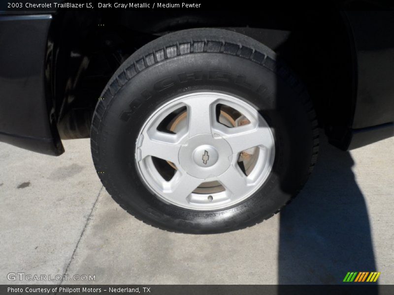 Dark Gray Metallic / Medium Pewter 2003 Chevrolet TrailBlazer LS