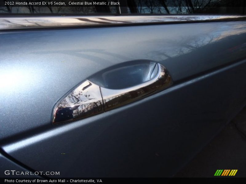 Celestial Blue Metallic / Black 2012 Honda Accord EX V6 Sedan