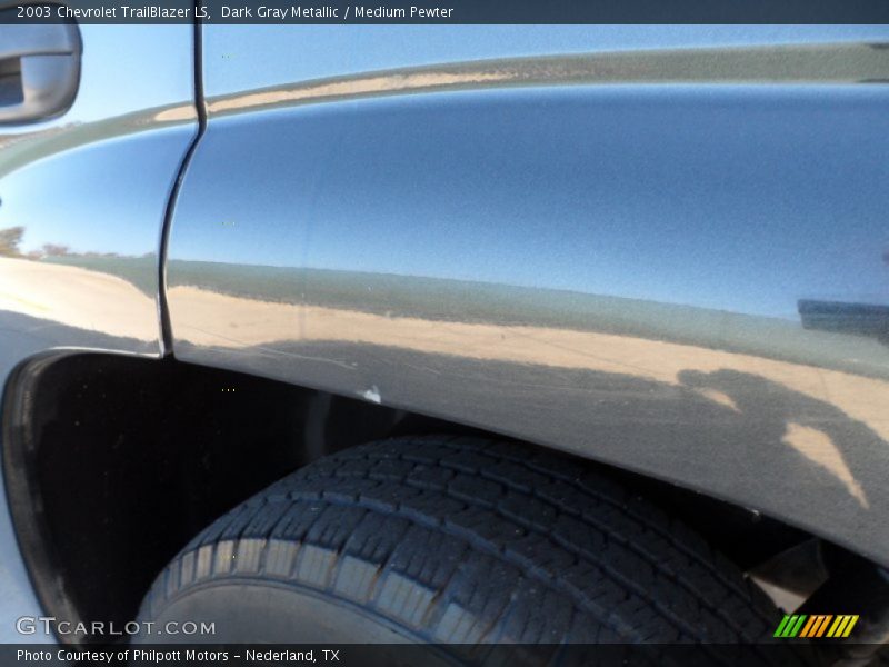 Dark Gray Metallic / Medium Pewter 2003 Chevrolet TrailBlazer LS