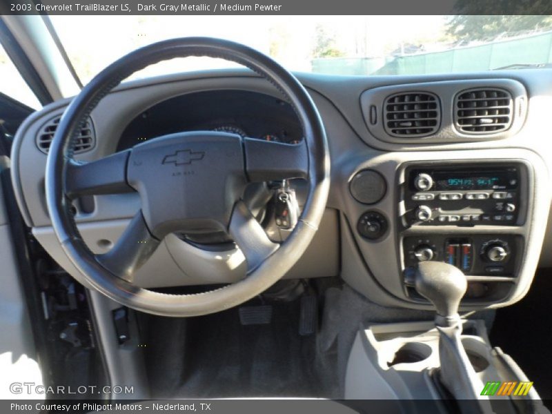 Dark Gray Metallic / Medium Pewter 2003 Chevrolet TrailBlazer LS