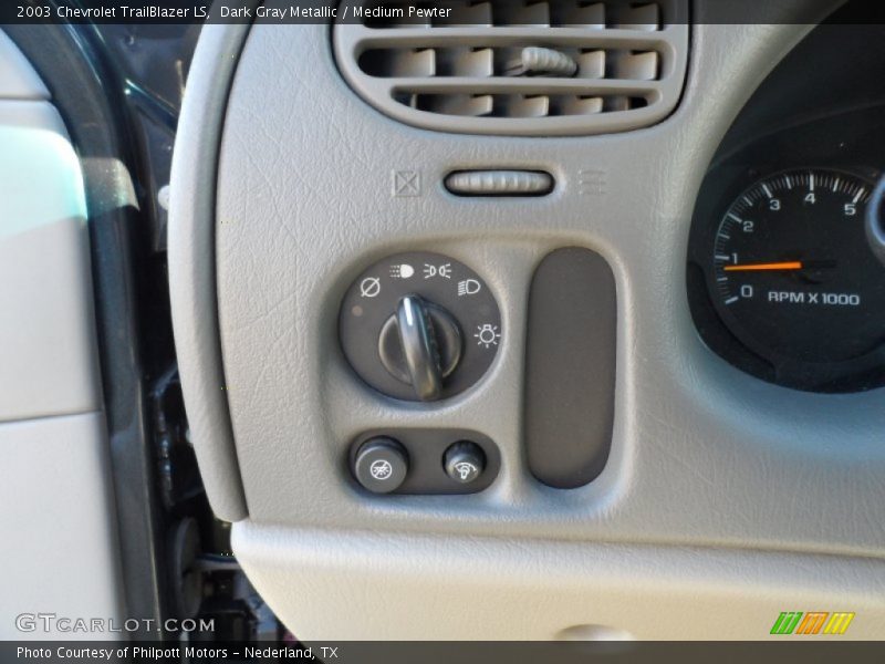 Dark Gray Metallic / Medium Pewter 2003 Chevrolet TrailBlazer LS