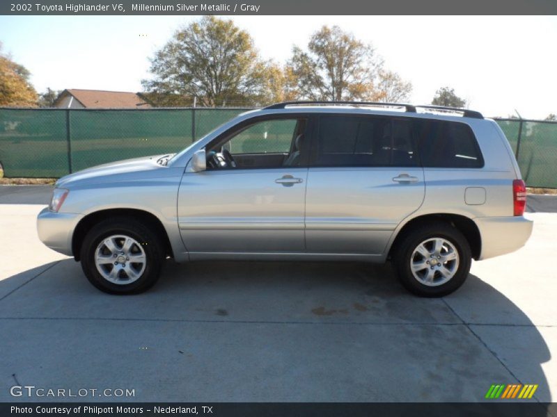 Millennium Silver Metallic / Gray 2002 Toyota Highlander V6