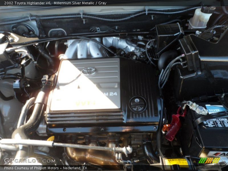 Millennium Silver Metallic / Gray 2002 Toyota Highlander V6