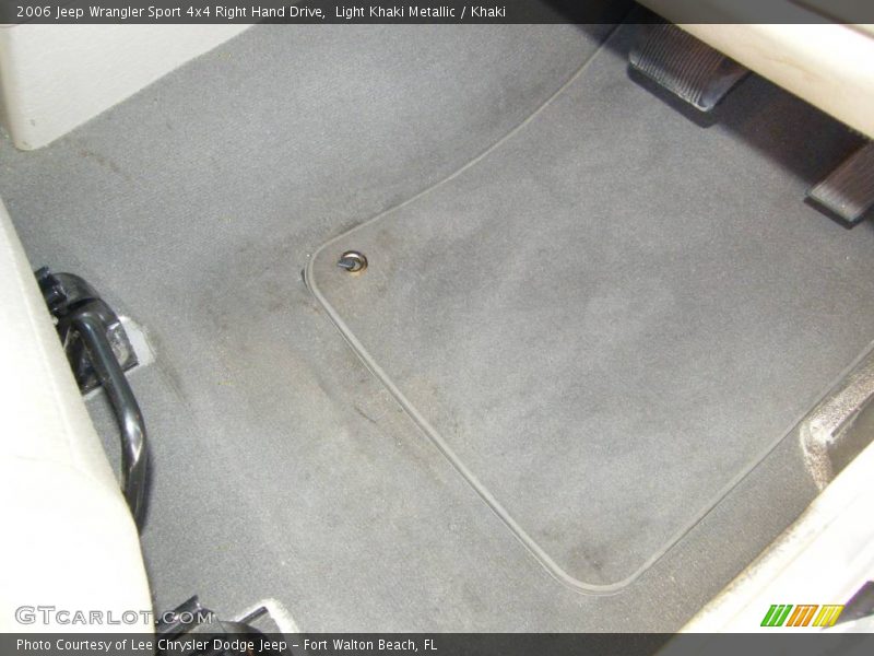 Light Khaki Metallic / Khaki 2006 Jeep Wrangler Sport 4x4 Right Hand Drive