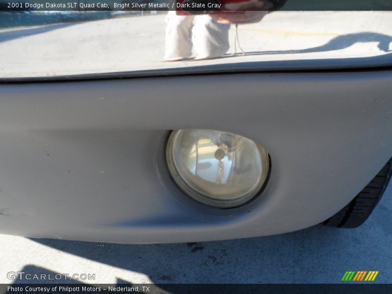 Bright Silver Metallic / Dark Slate Gray 2001 Dodge Dakota SLT Quad Cab