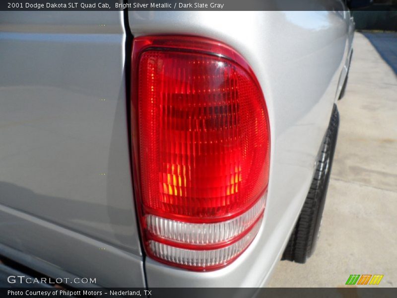 Bright Silver Metallic / Dark Slate Gray 2001 Dodge Dakota SLT Quad Cab