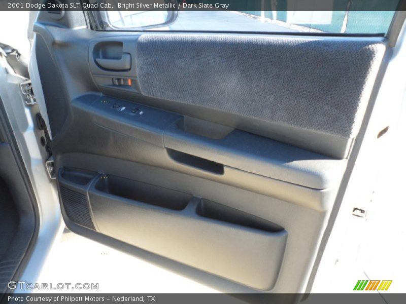 Bright Silver Metallic / Dark Slate Gray 2001 Dodge Dakota SLT Quad Cab