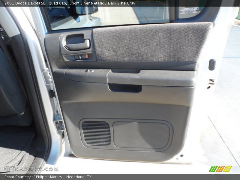Bright Silver Metallic / Dark Slate Gray 2001 Dodge Dakota SLT Quad Cab