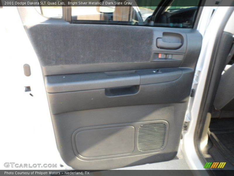 Bright Silver Metallic / Dark Slate Gray 2001 Dodge Dakota SLT Quad Cab