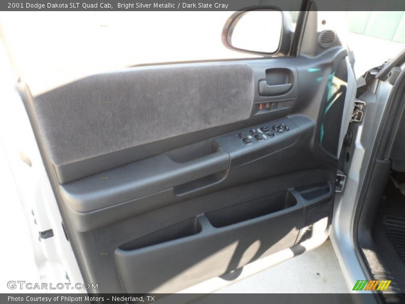 Bright Silver Metallic / Dark Slate Gray 2001 Dodge Dakota SLT Quad Cab