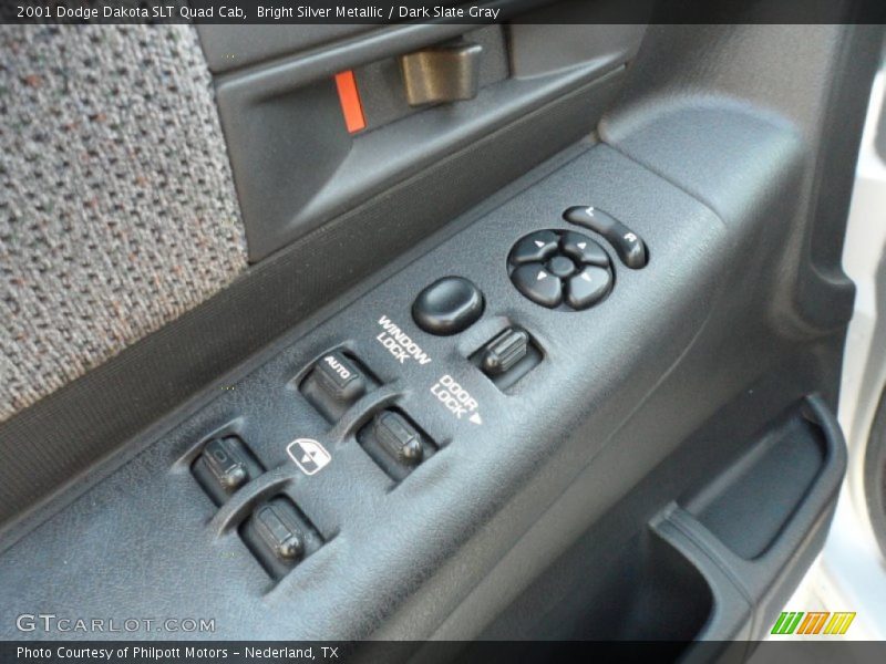 Bright Silver Metallic / Dark Slate Gray 2001 Dodge Dakota SLT Quad Cab