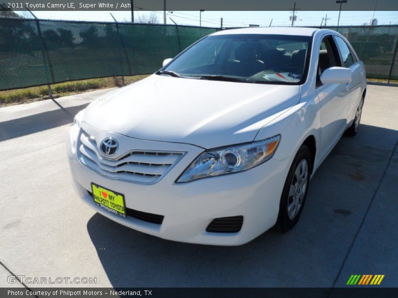 Super White / Ash 2011 Toyota Camry LE