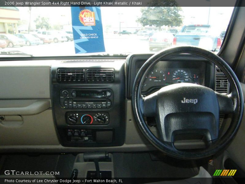 Light Khaki Metallic / Khaki 2006 Jeep Wrangler Sport 4x4 Right Hand Drive