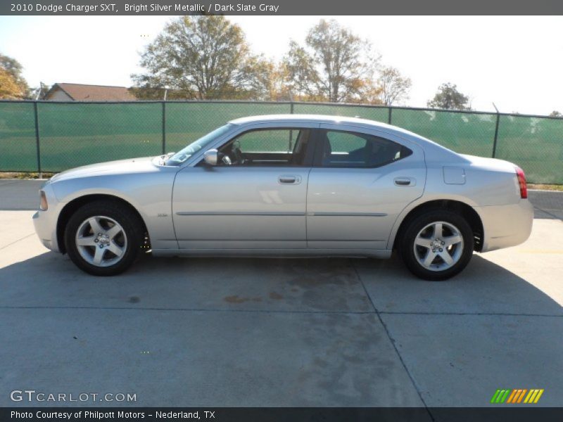 Bright Silver Metallic / Dark Slate Gray 2010 Dodge Charger SXT