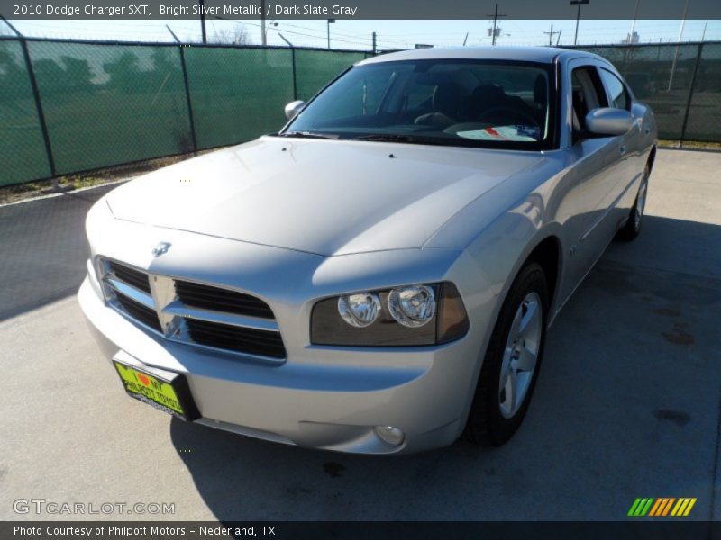 Bright Silver Metallic / Dark Slate Gray 2010 Dodge Charger SXT
