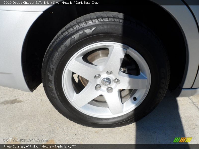 Bright Silver Metallic / Dark Slate Gray 2010 Dodge Charger SXT