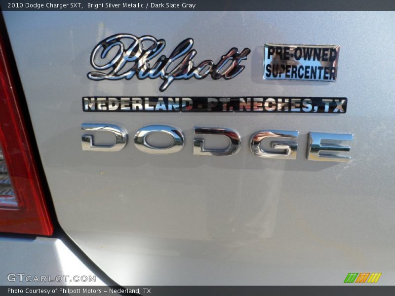 Bright Silver Metallic / Dark Slate Gray 2010 Dodge Charger SXT