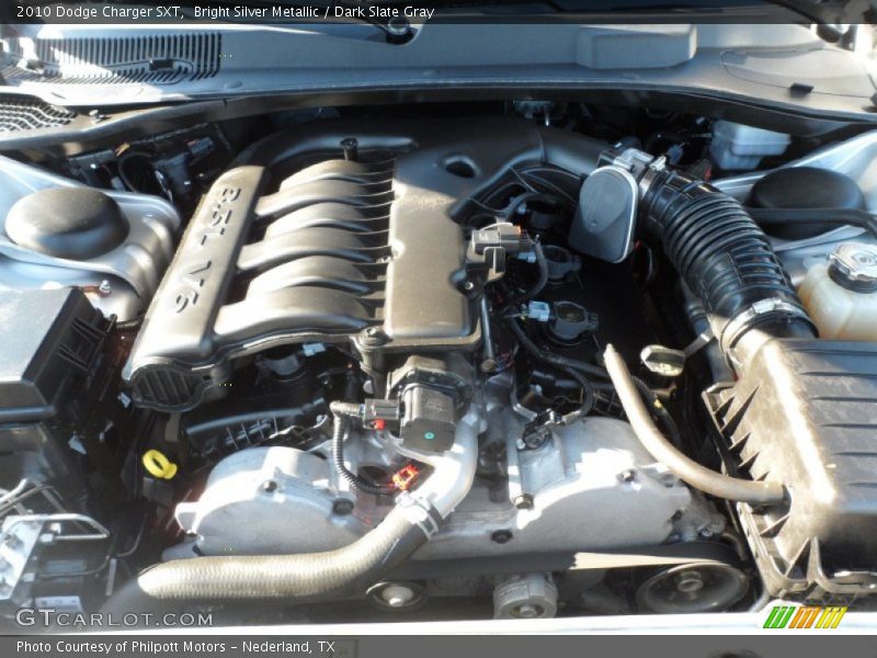 Bright Silver Metallic / Dark Slate Gray 2010 Dodge Charger SXT