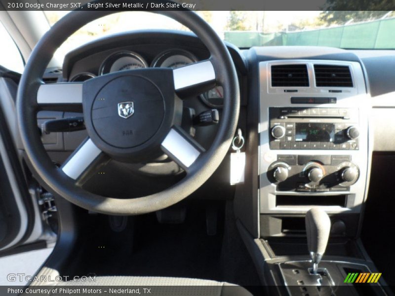 Bright Silver Metallic / Dark Slate Gray 2010 Dodge Charger SXT