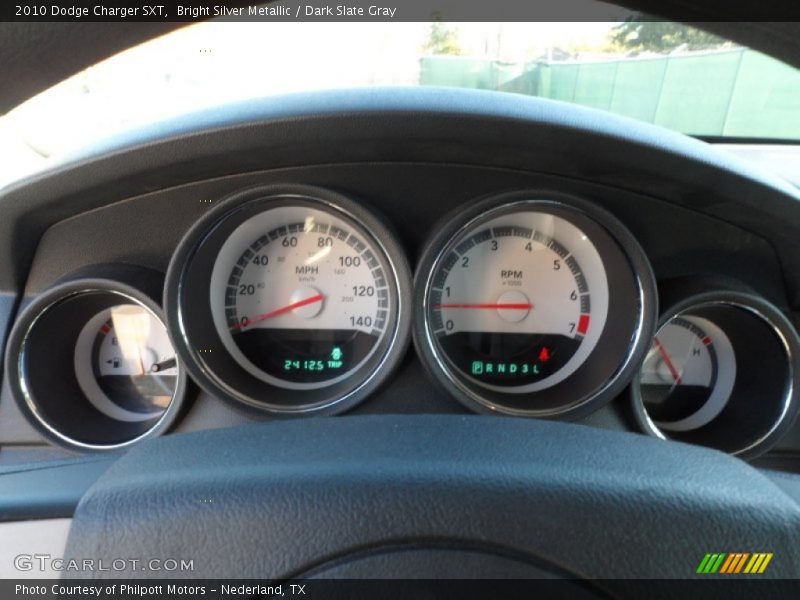 Bright Silver Metallic / Dark Slate Gray 2010 Dodge Charger SXT