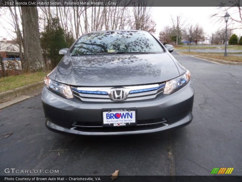 Polished Metal Metallic / Gray 2012 Honda Civic Hybrid Sedan