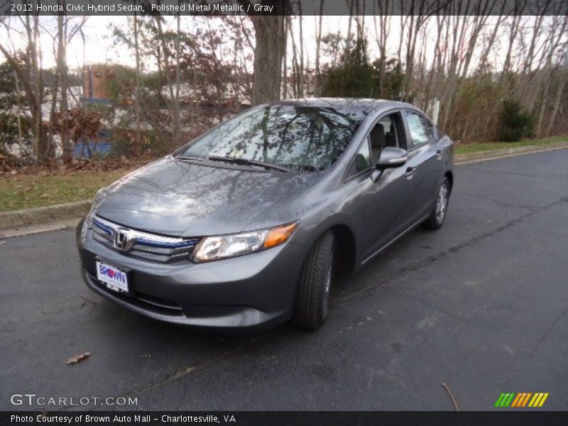 Polished Metal Metallic / Gray 2012 Honda Civic Hybrid Sedan