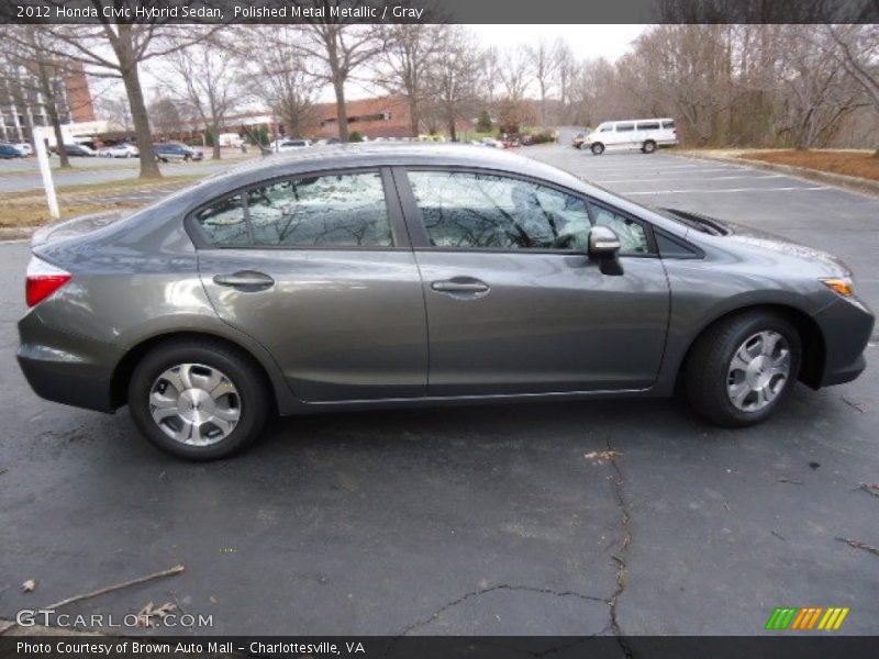 Polished Metal Metallic / Gray 2012 Honda Civic Hybrid Sedan