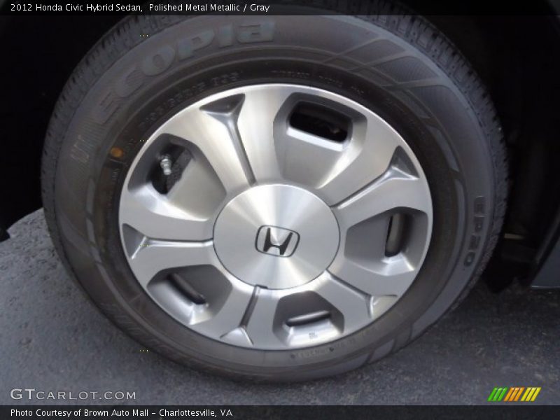 Polished Metal Metallic / Gray 2012 Honda Civic Hybrid Sedan