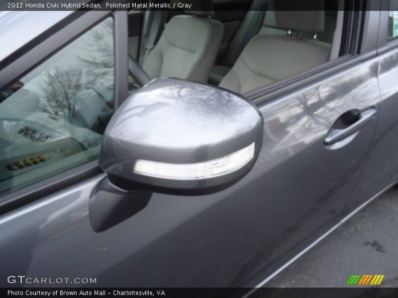 Polished Metal Metallic / Gray 2012 Honda Civic Hybrid Sedan